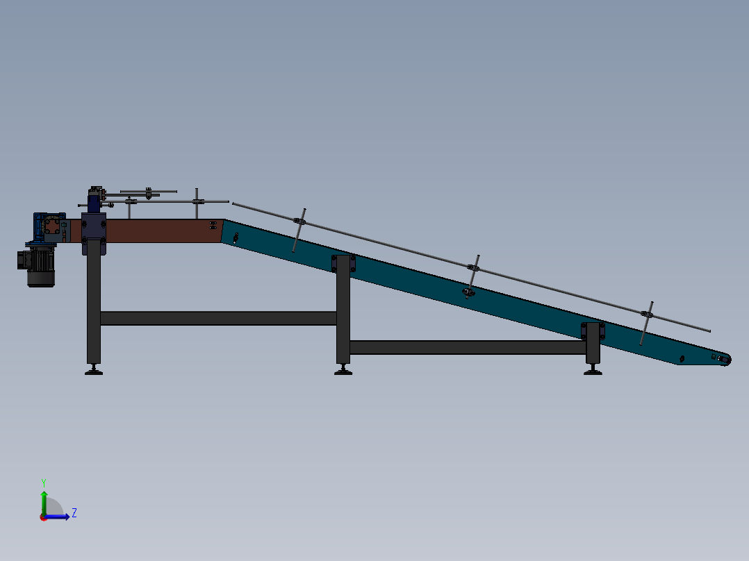 带式运送机左视图