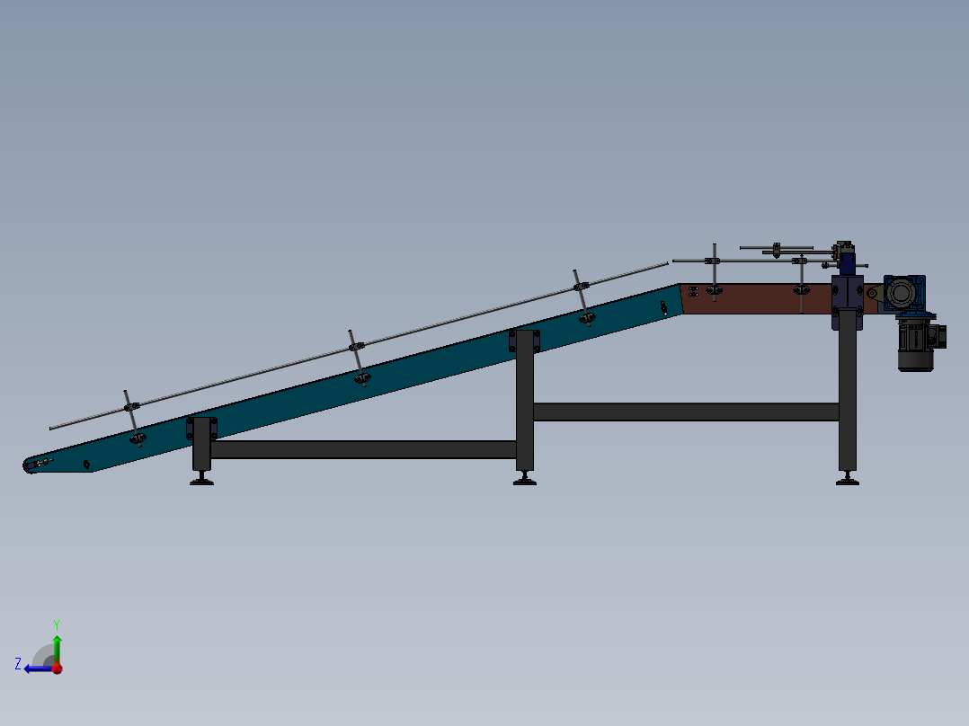 带式运送机右视图