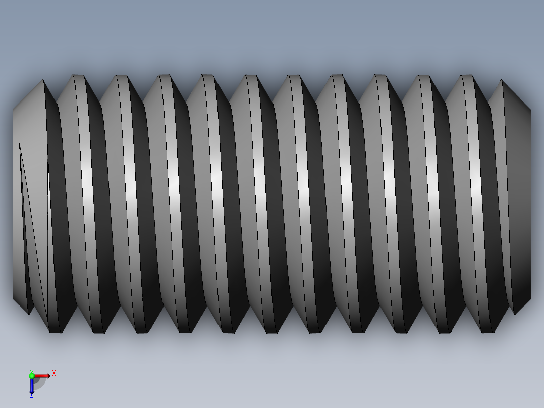DIN 913-ISO 4026 固定螺钉-M3 L=6.SLDPRT俯视图