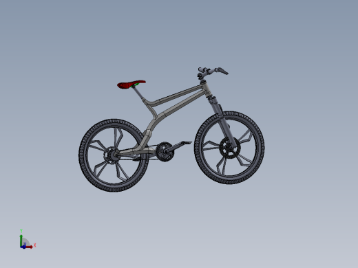 25---自行车sw2014三维图纸模型设计图纸
