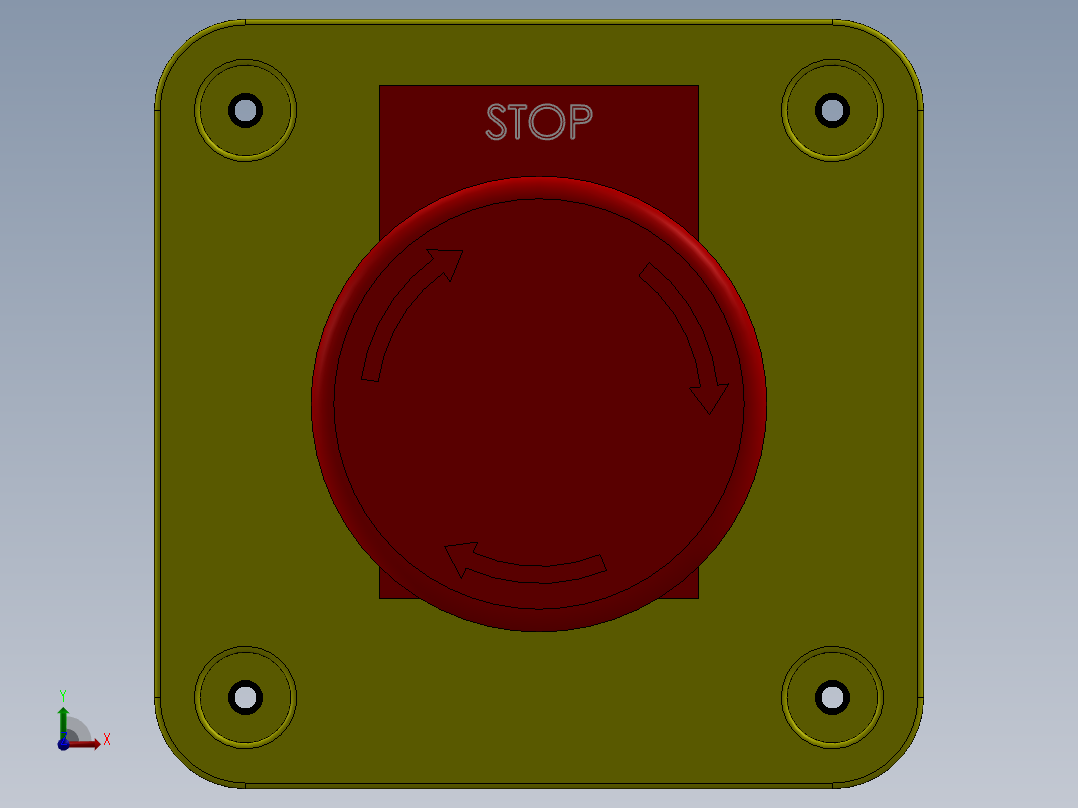 紧急制动按钮前视图