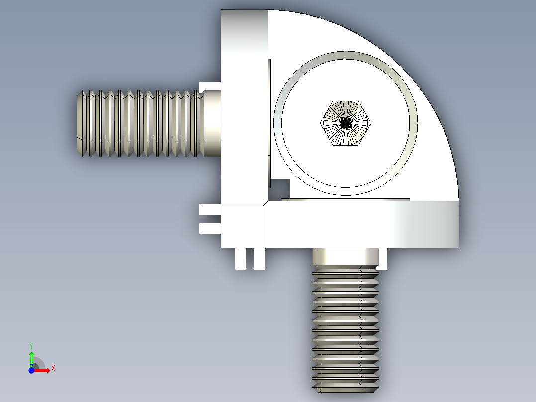 型材-BR 45X45 CORNER BRACKET 3842519321前视图