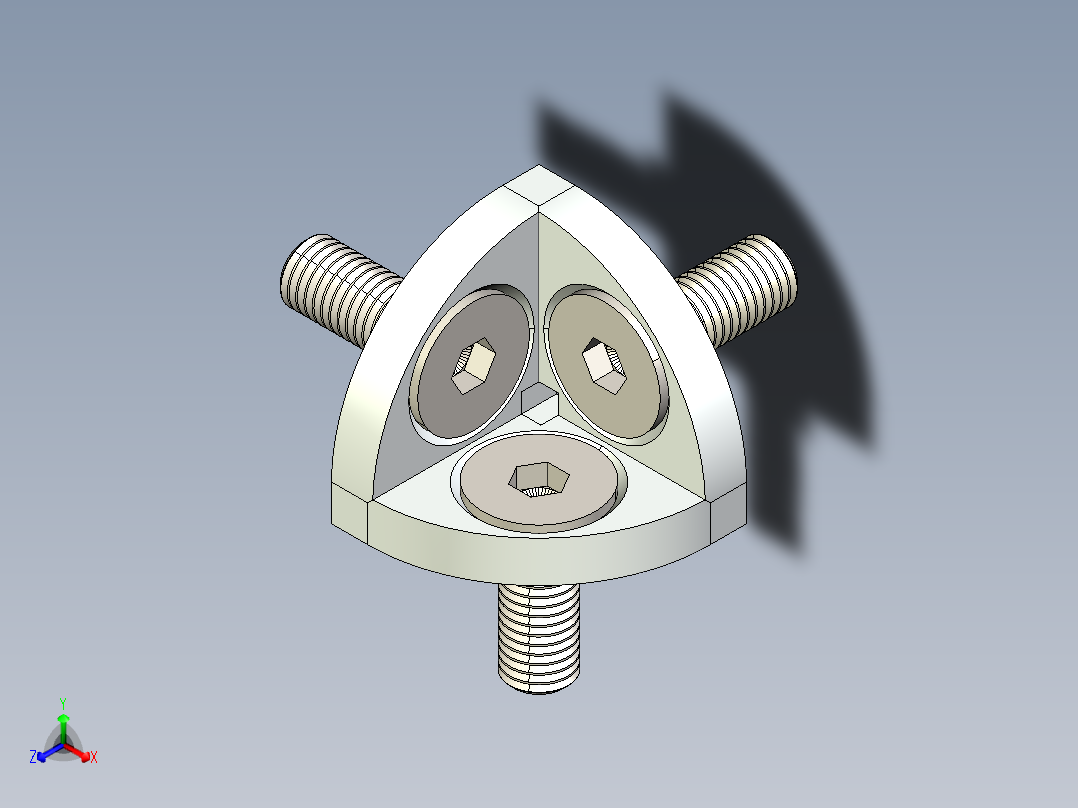 型材-BR 45X45 CORNER BRACKET 3842519321正等轴测图