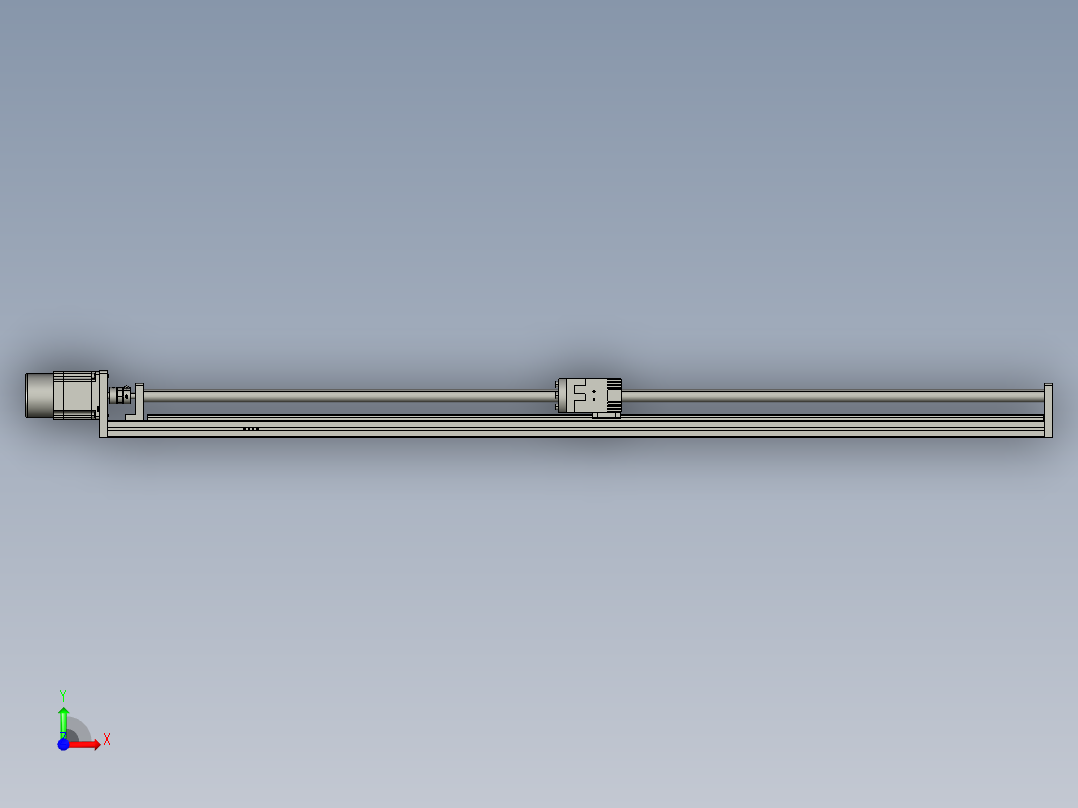 模组FSK40-L10C7-BC-B57-1000行程（B57刹车电机）前视图