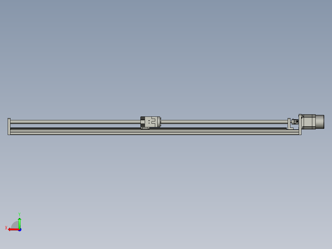 模组FSK40-L10C7-BC-B57-1000行程（B57刹车电机）后视图