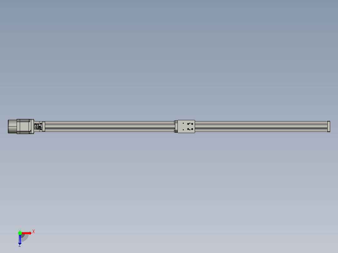 模组FSK40-L10C7-BC-B57-1000行程（B57刹车电机）俯视图