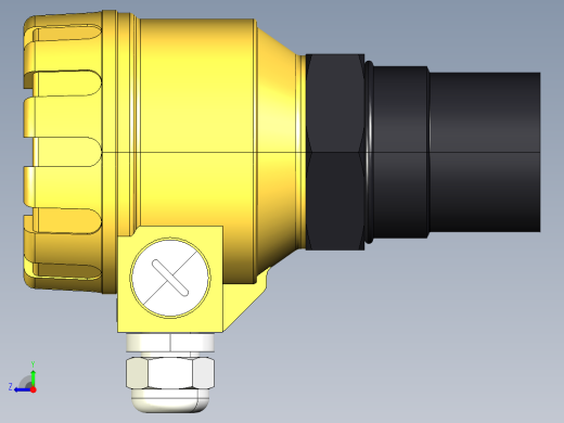 超声波设备TRANSMITTER-RANGE-6m-19.7ft-PP-body-4-20mA-2-WIRE-NPT-THREAD右视缩略图