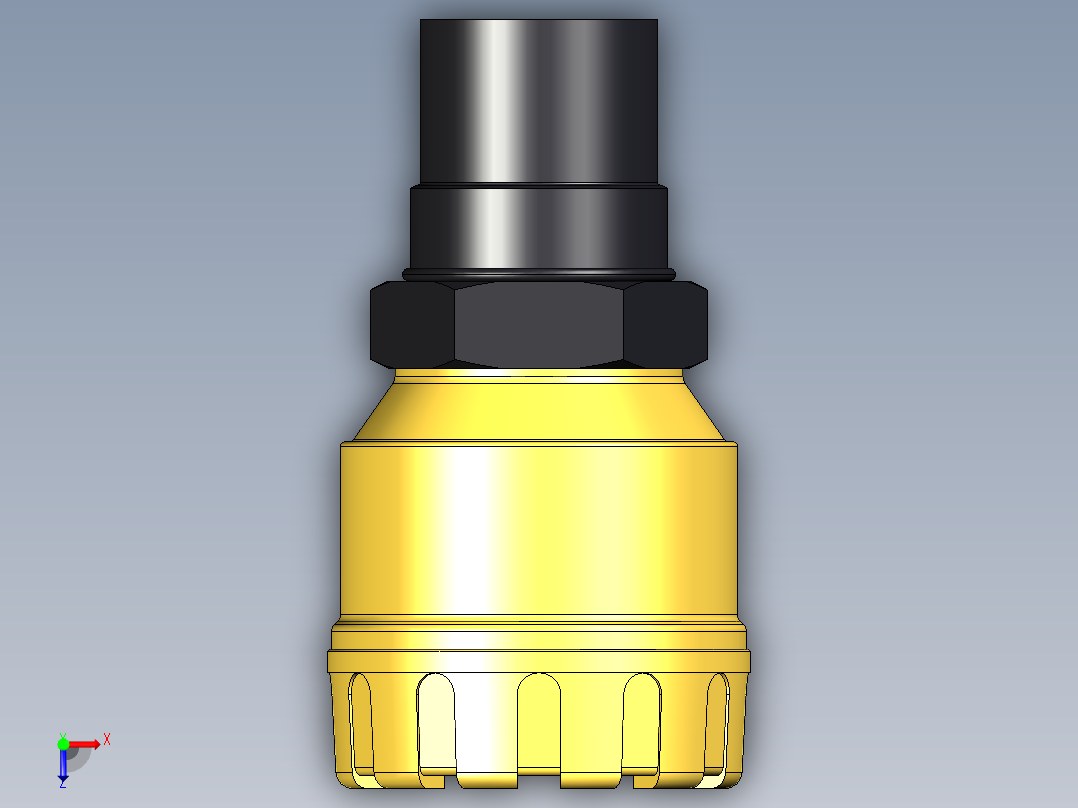 超声波设备TRANSMITTER-RANGE-6m-19.7ft-PP-body-4-20mA-2-WIRE-NPT-THREAD俯视图
