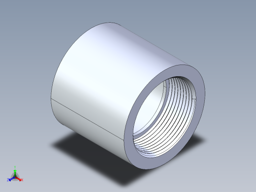 聚氯乙烯配件14-Sch80_FemaleAdapter_SxFPT_835-015 _1.5in正等轴测缩略图