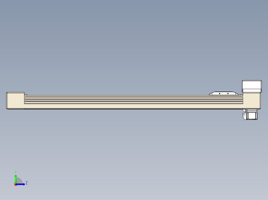 同步带全封闭直线模组TPA-HCB-65S-90-L600-MR-Y-P10-N3左视图