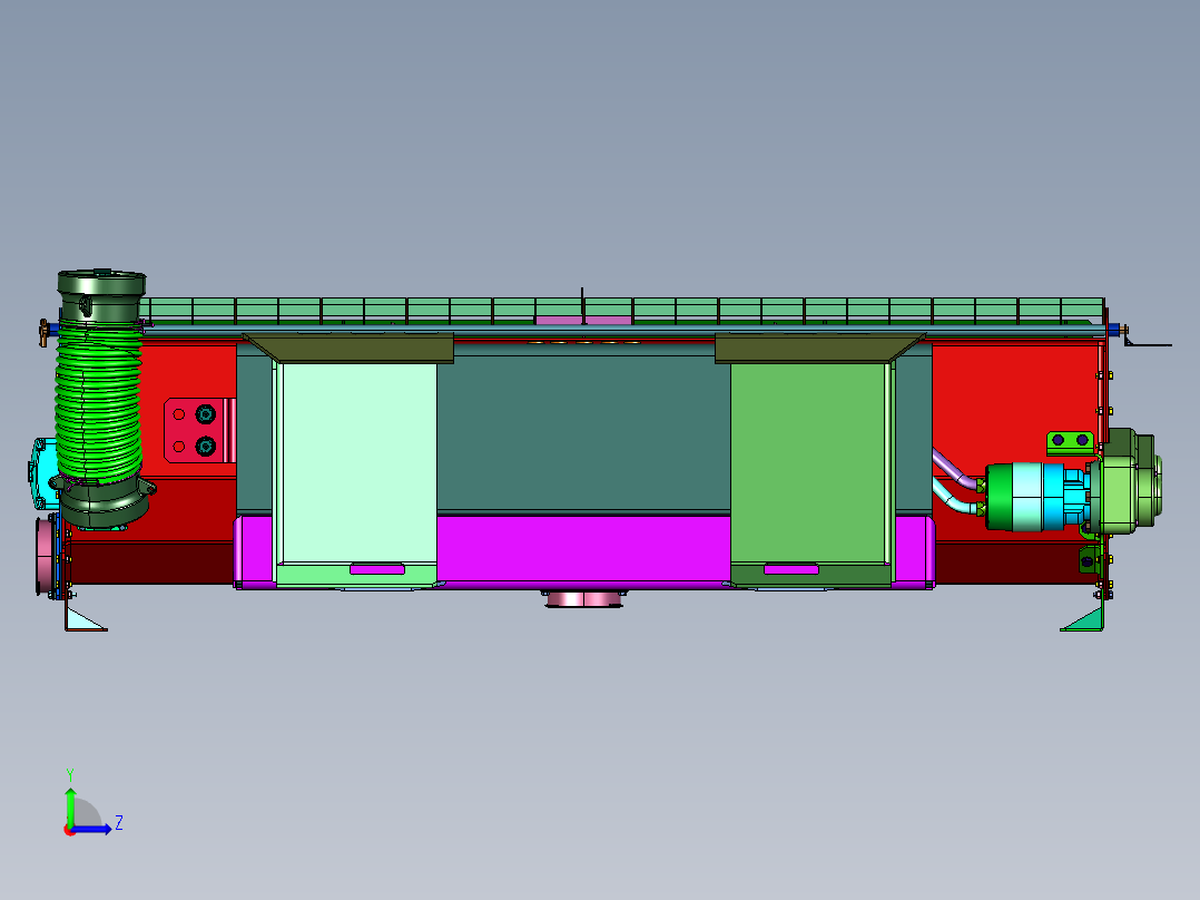 轻型超高性能水泥搅拌机左视图