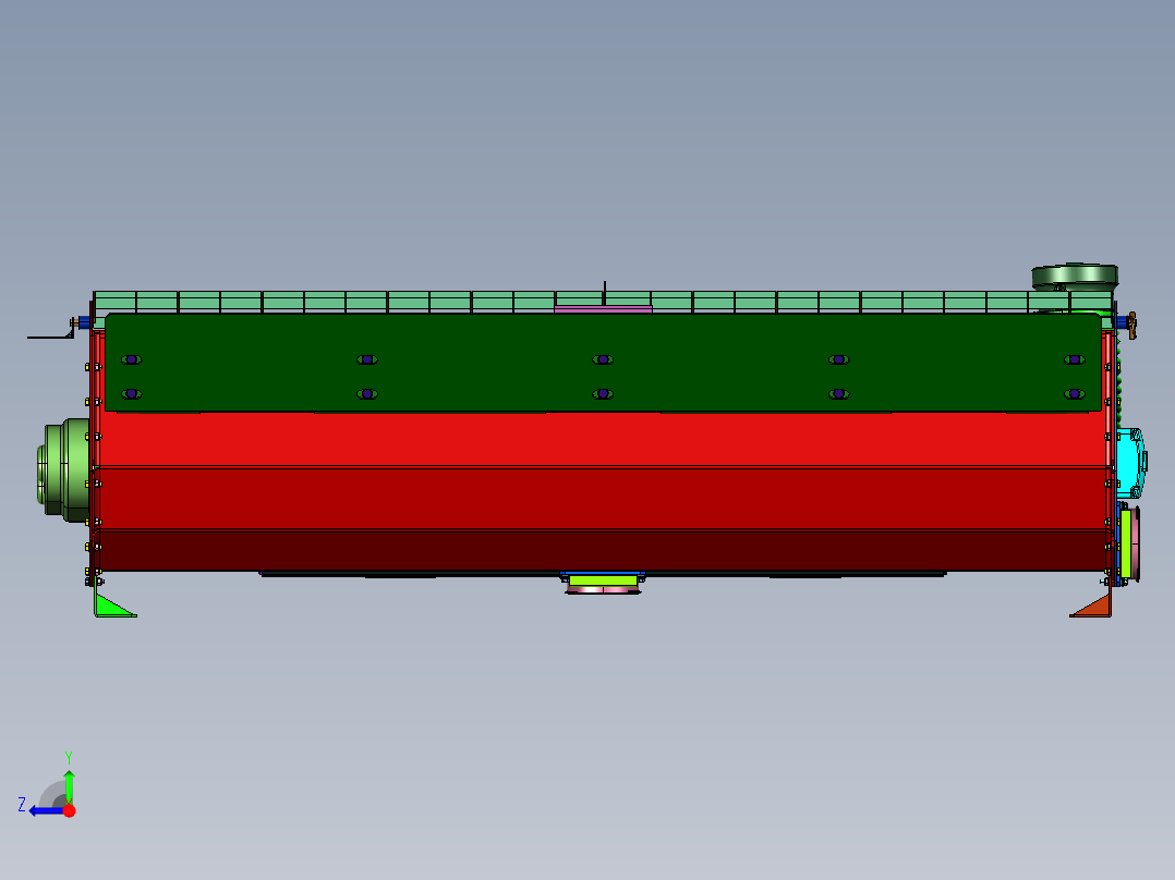 轻型超高性能水泥搅拌机右视图