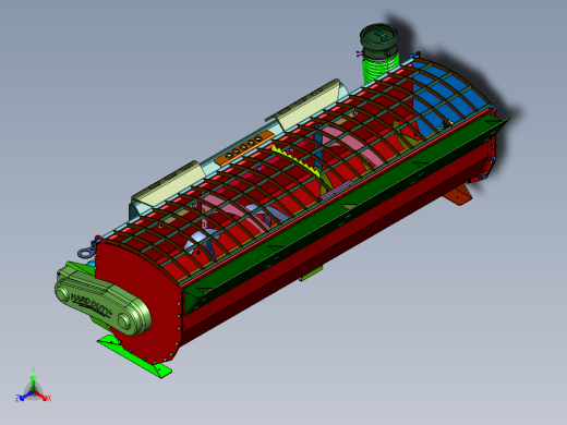 轻型超高性能水泥搅拌机正等轴测缩略图