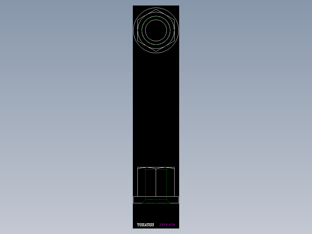 螺帽2308-2D多系列多零件图纸模型
