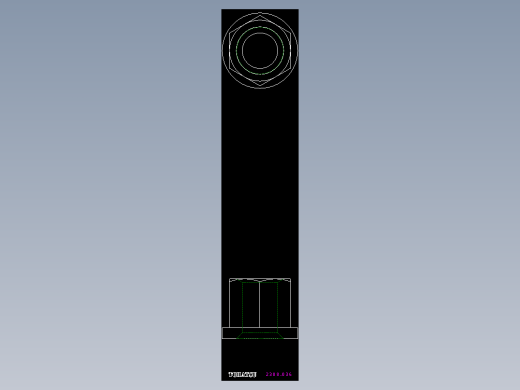 螺帽2308-2D多系列多零件图纸模型