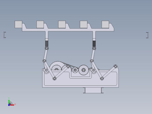 步进送料机传动系统设计（带三维图及仿真）143052前视缩略图