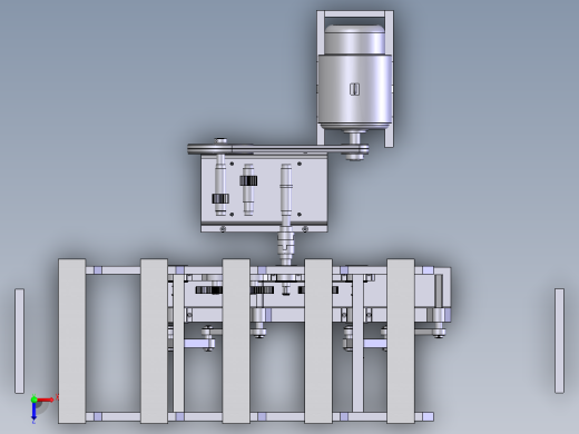 步进送料机传动系统设计（带三维图及仿真）143052俯视缩略图