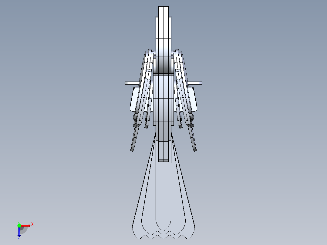 激光下料拼图马STEP _ IGES俯视图