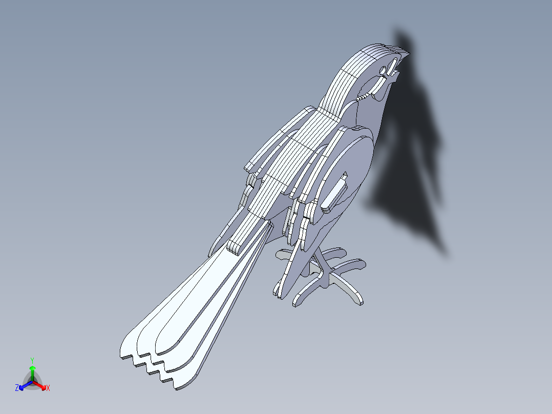 激光下料拼图马STEP _ IGES正等轴测图