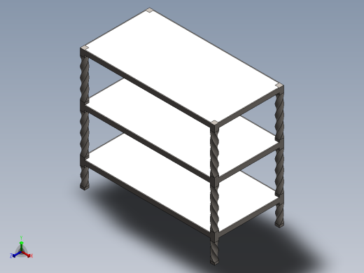 铁鞋架正等轴测缩略图