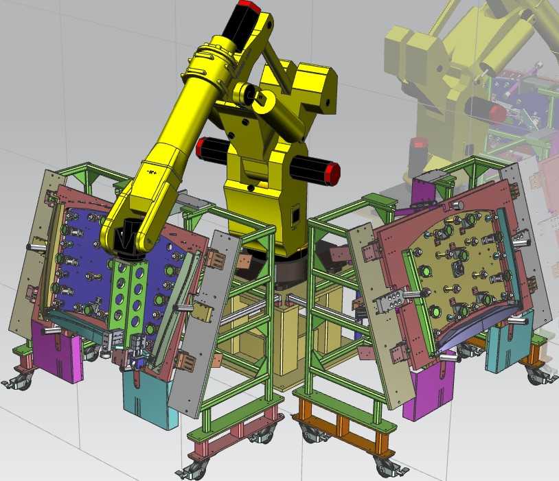 657汽车挡风玻璃密封组件夹具UG设计