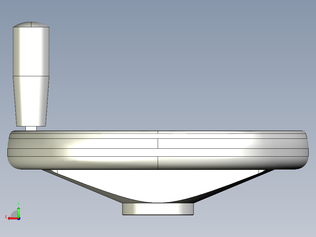 塑膠手輪VRTP+IR-3D多系列多零件图纸模型后视图