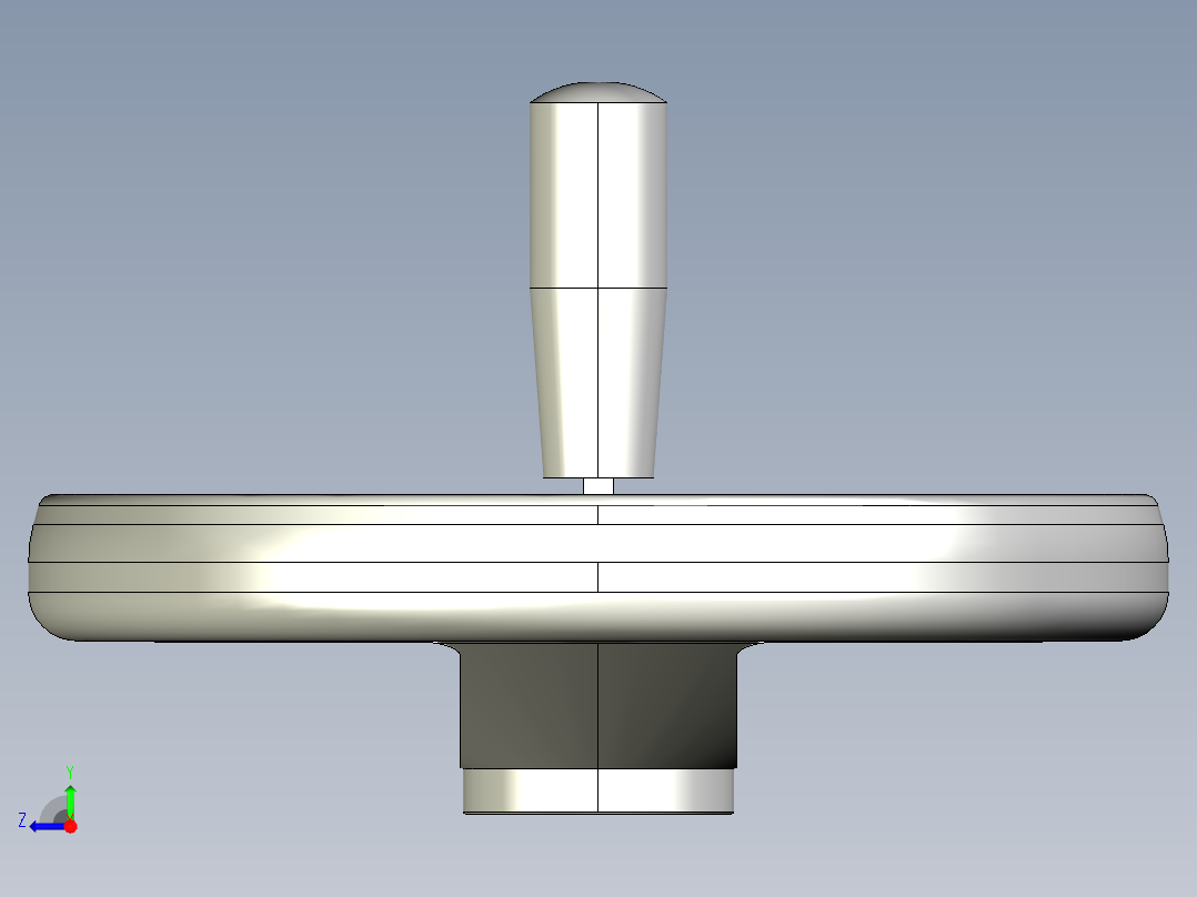 塑膠手輪VRTP+IR-3D多系列多零件图纸模型右视图