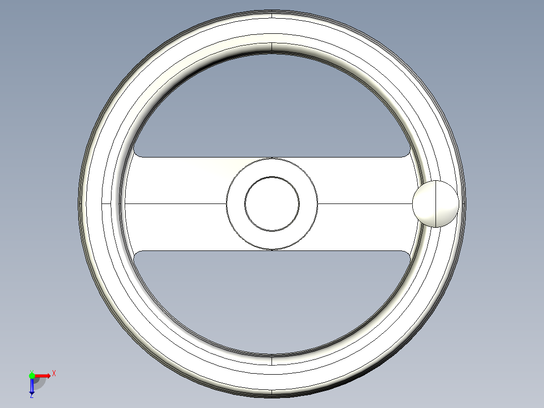 塑膠手輪VRTP+IR-3D多系列多零件图纸模型俯视图