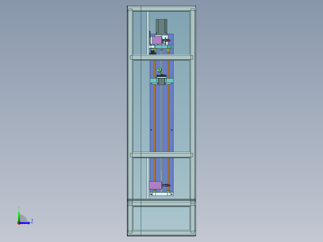 非标绕带机左视图
