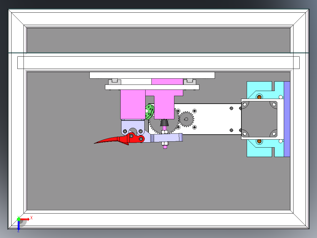 非标绕带机俯视图