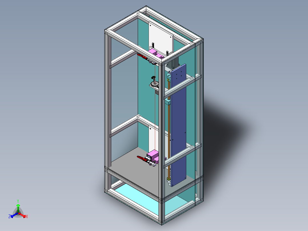 非标绕带机正等轴测图