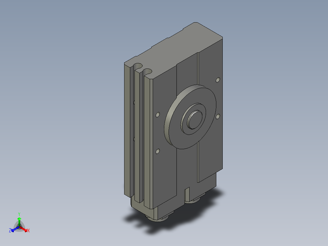 旋转气爪PRC12-180正等轴测图