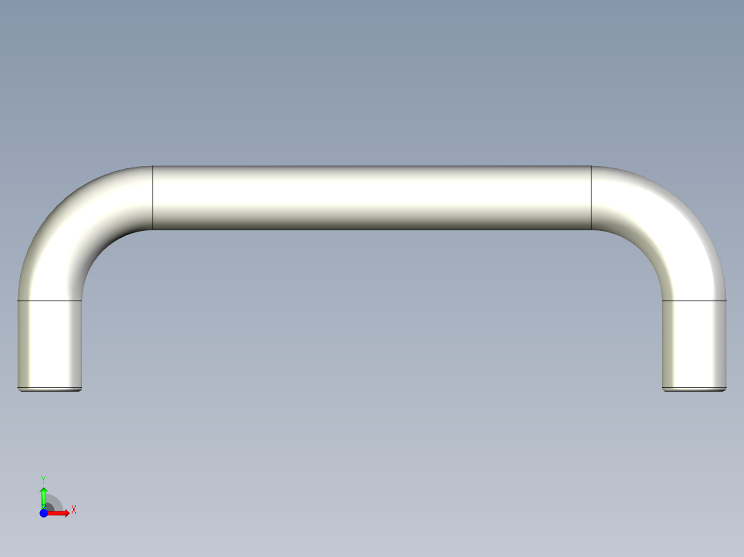 取手(鋁合金、鋼材)M1,M2-3D多系列多零件图纸模型前视图