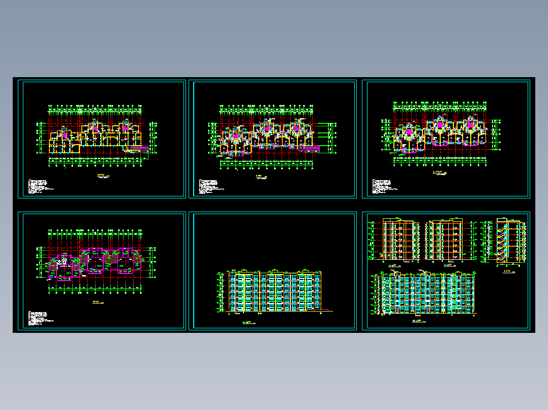 多层住宅平立面图