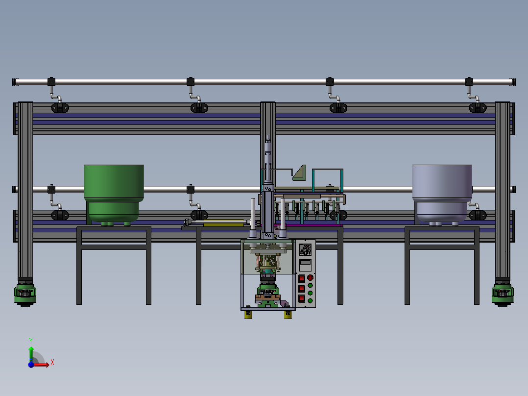 永磁生产线设备sw17可编辑前视图