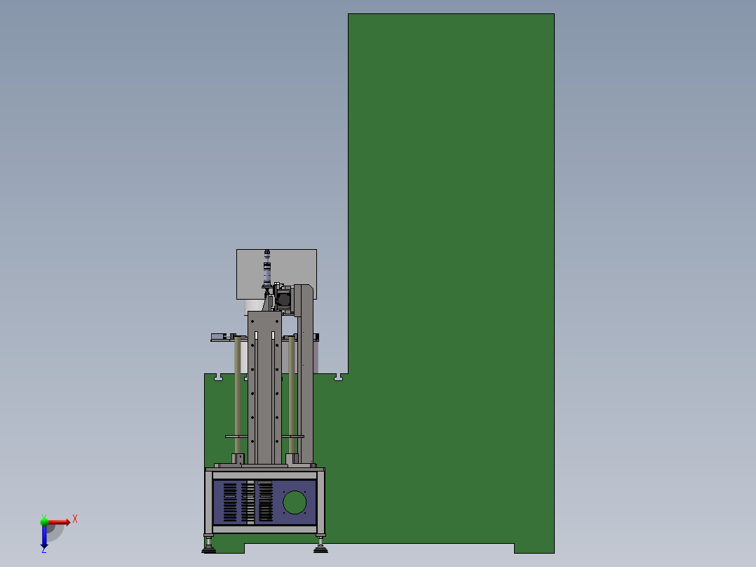 冲床圆片送料机sw14可编辑俯视图
