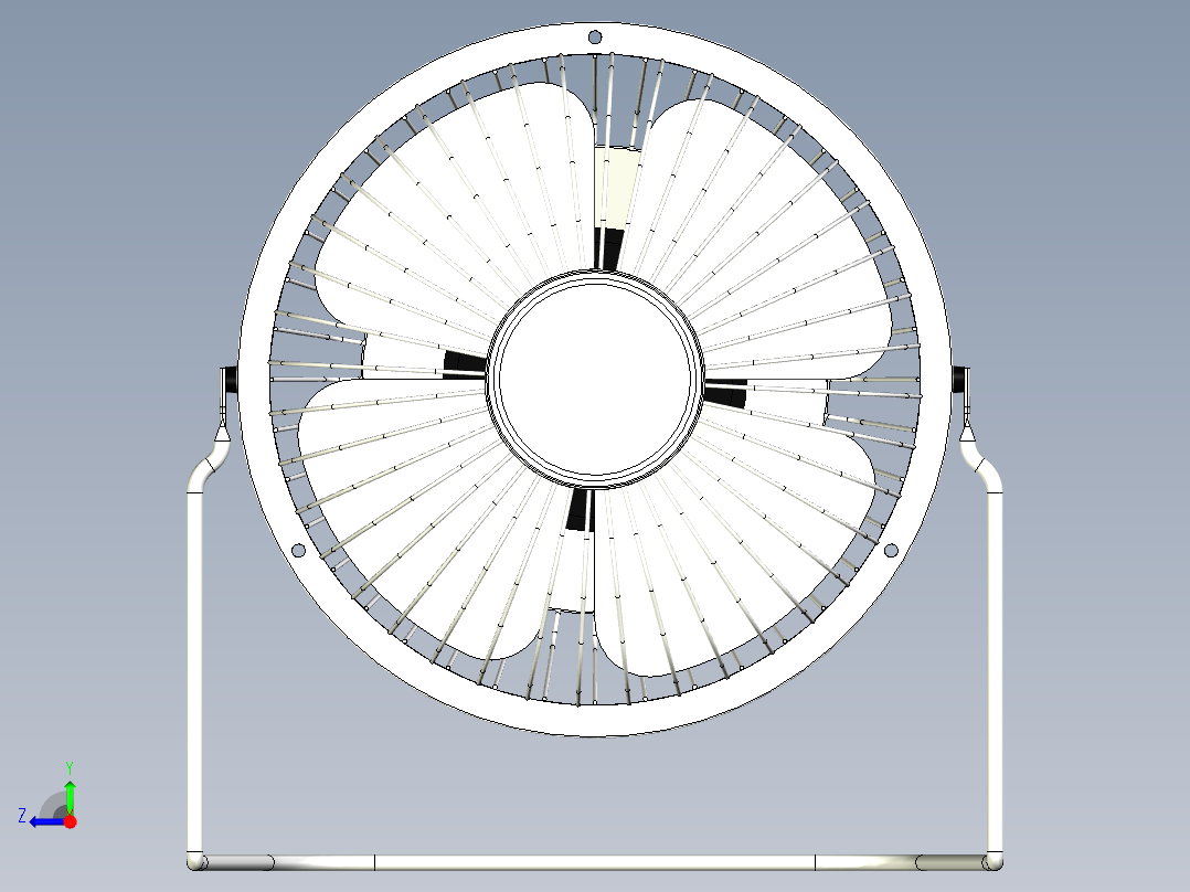 USB台式风扇（USB）右视图