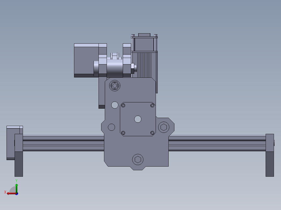 台式激光机后视图