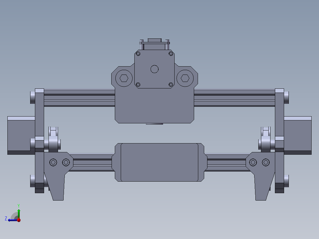 台式激光机右视图