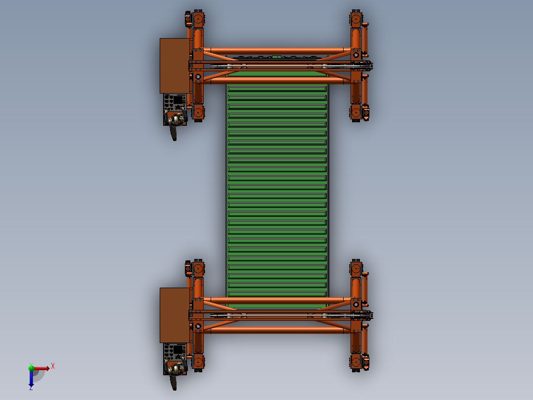 集装箱门式起重机俯视图