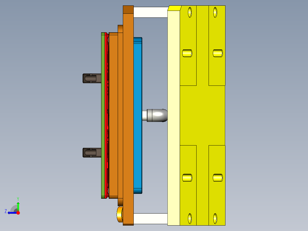 X1-A-笔记本CNC工装夹具三维模型CNC8-200727右视图