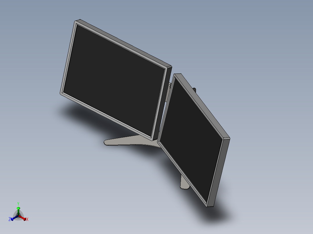 显示器、显示屏(4)正等轴测图