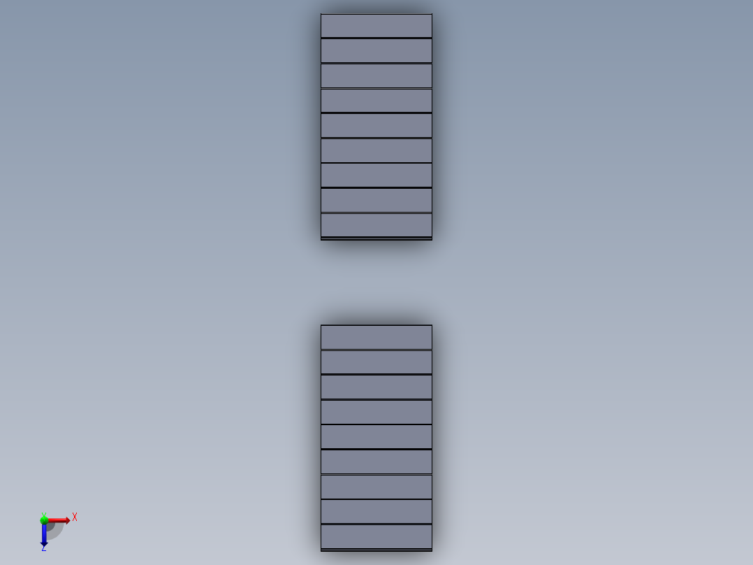 货架、重型货架俯视图