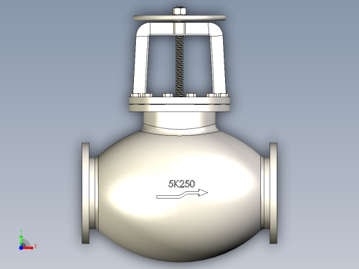 铸铁 铸钢截止阀 截止止回阀-JIS5K-250前视缩略图