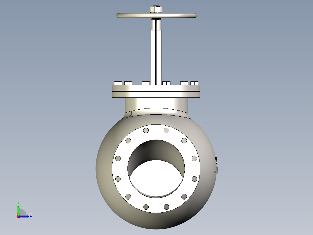 铸铁 铸钢截止阀 截止止回阀-JIS5K-250左视图