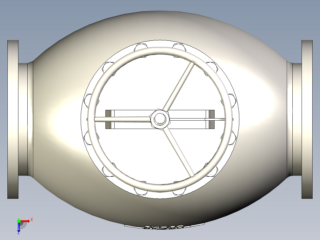 铸铁 铸钢截止阀 截止止回阀-JIS5K-250俯视图