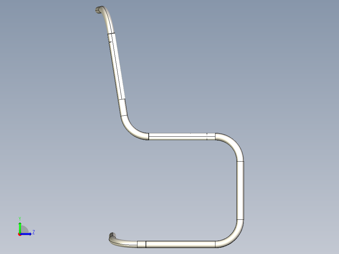 帆布椅子左视图