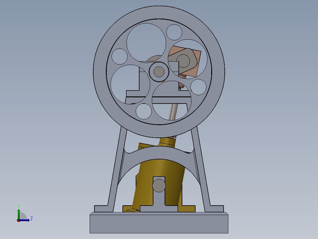 蒸汽机a-double-acting-oscillating-jdwds-steam-engine-模型格式为 sw左视图