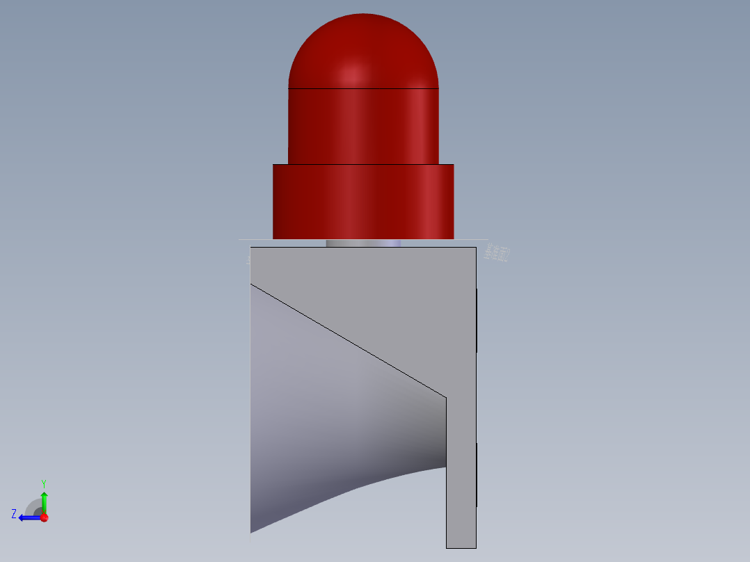 声光报警器右视图