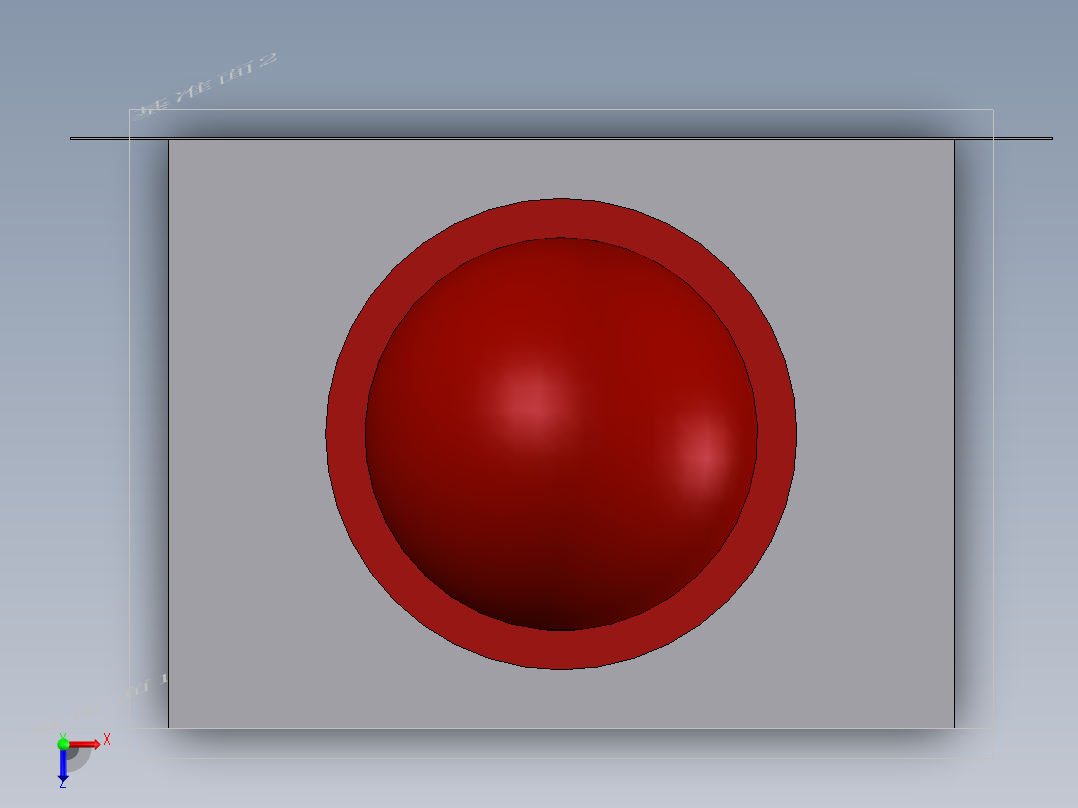 声光报警器俯视图